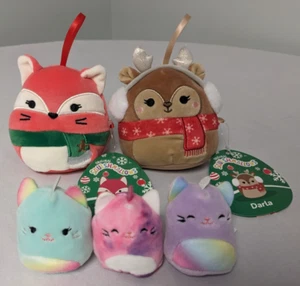 Holiday Squishmallows Hirsch Darla, Fuchs Fifi und Minis - Bild 1 von 6