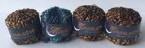 PREMIER MOONSTONE Yarn 4 Skeins Varigated Blue Brown Andromeda Magic Lamp - Picture 1 of 4