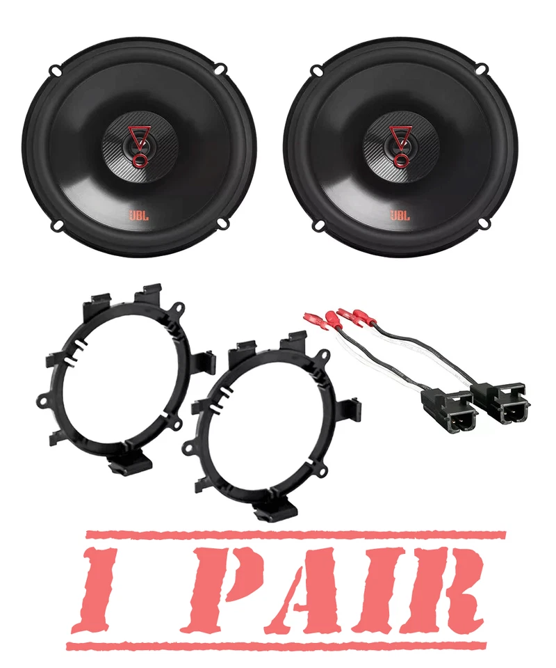 JBL Stage3627 6.5" 2-way Truck Front Door Speakers w/Install Kit for 1995-up GM - Image 1 of 4