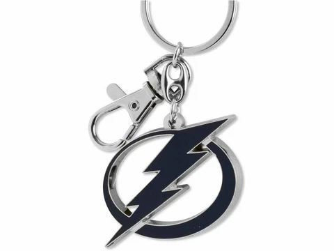 Tampa Bay Lightning Keychain Metal Heavyweight Team Logo Key Ring Cover