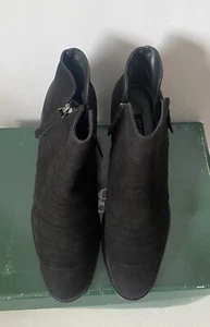 Paul Green Malibu Women's Shoe 9.5 US Sliced Zip Ankle Bootie Black Leather - Picture 1 of 9