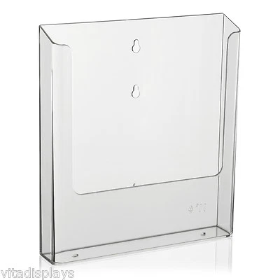 DIN A4 Prospekthalter / Wandprospekthalter von VITAdisplays® für die Wandmontage