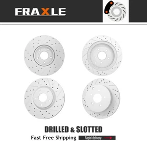 For Infiniti M35h M37 X Q70 Nissan Murano 2005 2006- 2019 Front Rear Brake Rotor - Picture 1 of 9