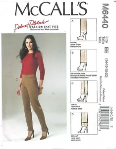 2011 McCall's M6440 Misses Hose Palmer Pletsch Gr. EE 14-20 Nähmuster - Bild 1 von 3