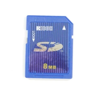 8MB RICOH SD MEMORY CARD LOW CAPACITY FOR VINTAGE CAMERAS/CAMCORDERS/PHONES ETC - Picture 1 of 2