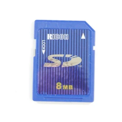 8MB RICOH SD MEMORY CARD LOW CAPACITY FOR VINTAGE CAMERAS/CAMCORDERS/PHONES ETC - Image 1 of 2