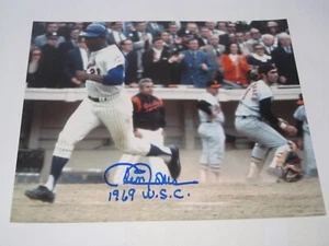 CLEON JONES NY METS 1969 W.S.C. SIGNED PHOTO INSCRIBED "1969 WSC" COA FREE SHIP! - Picture 1 of 3