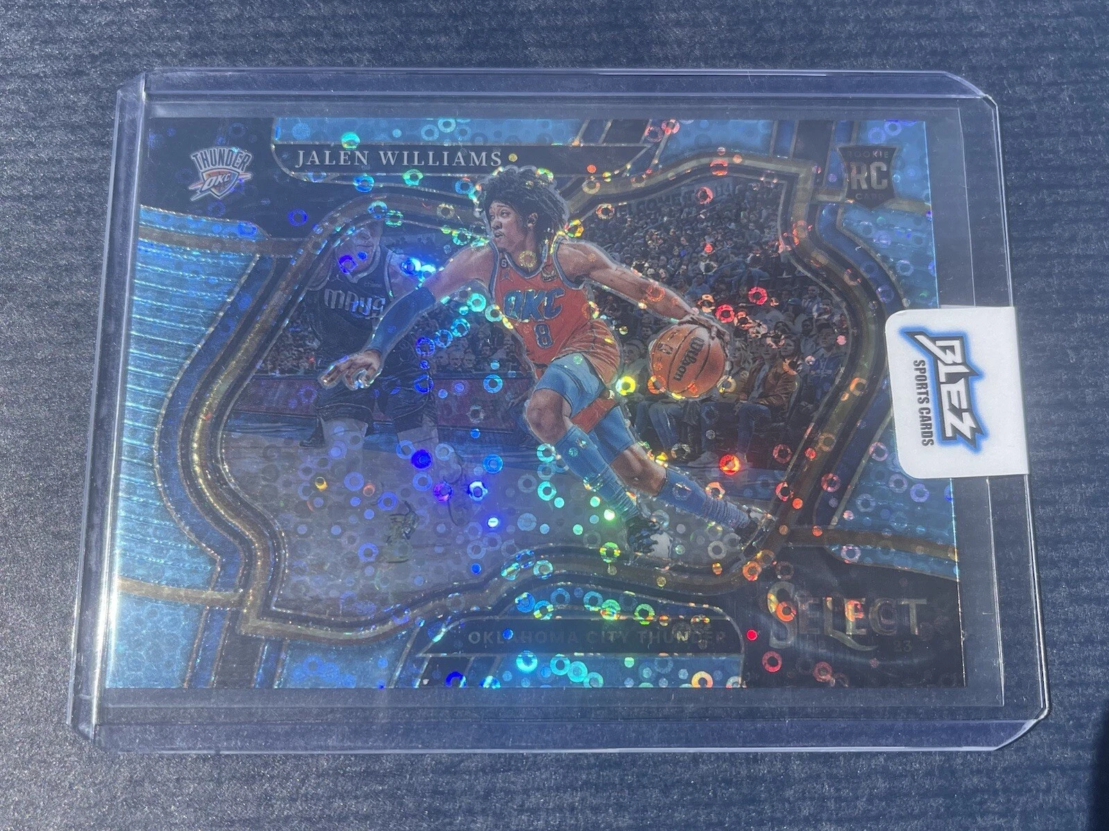 Jalen Williams 2022-23 Panini Select Courtside Light Blue Disco RC #75/99 OKC