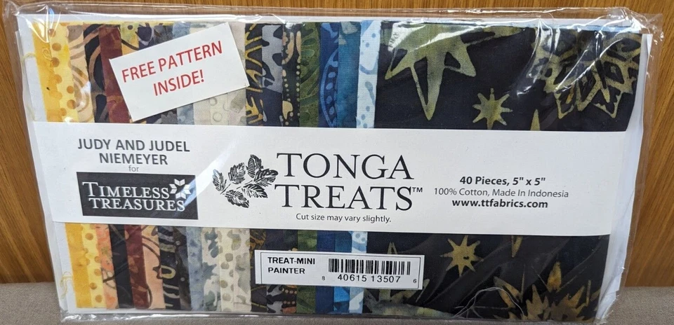 Tonga Treats by Timeless Treasure - 40 piezas, 5"x5" Batik (se vende individualmente) Foto 1 de 1