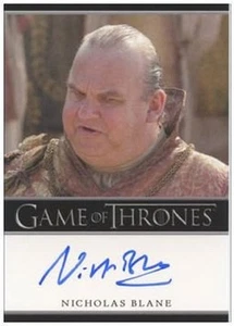 Tarjeta de autógrafo de Game of Thrones temporada 2 de Nicholas Blane como Rey de las Especias - Imagen 1 de 1