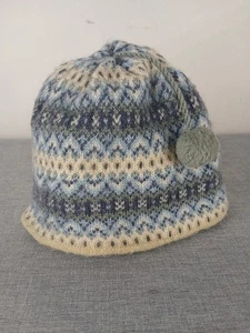 Vintage Merkley Kopfbedeckung Unisex Mütze Beanie Mütze 100 % Wolle Quaste gefüttert Ski Snowboard  - Bild 1 von 7