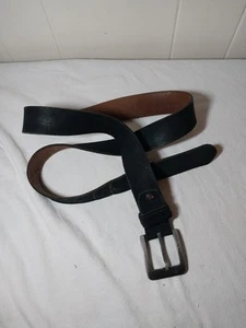 Cinturón Velez de cuero gamuza negro para hombre talla 40 hebilla cuadrada plateada - Imagen 1 de 12