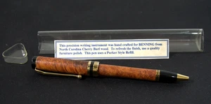 Parker Style Twist Pen North Carolina Cherry Burl Wood (CB5) - Picture 1 of 5