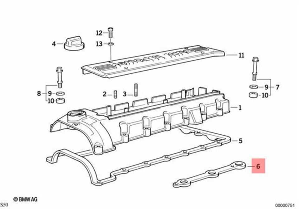 Junta de perfil convertible original BMW Z3 M E36 M3 3.2 Z3 M3.2 11121402637 Foto 1 de 1