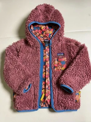 Patagonia Bebé Retro X Sudadera con Capucha Chaqueta Niños Talla 2T Cremallera Peluche Sudadera con Capucha Exterior Rosa Foto 1 de 4
