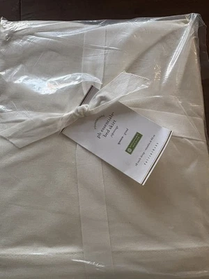 Pottery Barn NEW Essentials Linen Cotton Bed Skirt Ivory Queen 18” Drop - Image 1 of 2