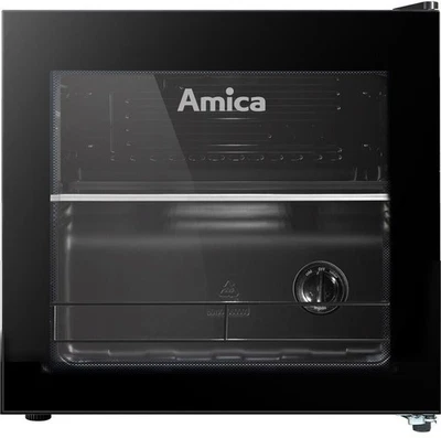 Amica FK 340 100 S Getränkekühlschrank 43L Schwarz Glastür F 41dB - Bild 1 von 4