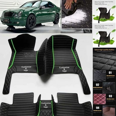 For Mercedes Benz CLK Car Floor Mats Custom Waterproof Luxury Carpets Auto Liner - Image 1 of 4