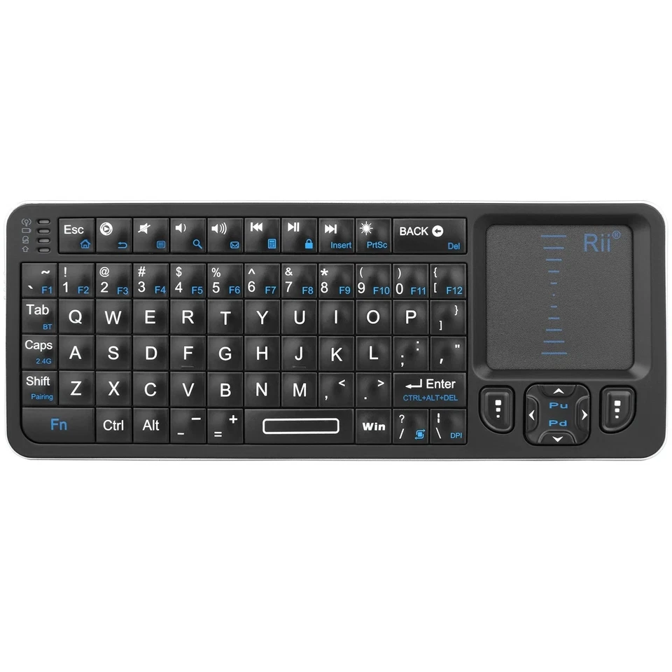 Rii K06 Mini Wireless Keyboard with Touchpad Bluetooth 2.4GHz for PC Mac Android - Image 1 of 4
