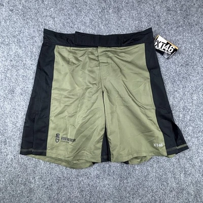 Pantalones Cortos de Entrenamiento XT46 Para Hombres Grandes MMA Verde Negro EOD Guerrero Base Marcial Foto 1 de 4