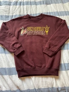Arizona Coyotes Sun Devils Sweatshirt - NWOT Size 7-8 Youth Medium - Picture 1 of 4