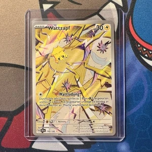 Pokemon Karte Wattzapf SCR 150/142 Stellarkrone Deutsch NM Full Art Rare Elektro - Bild 1 von 2
