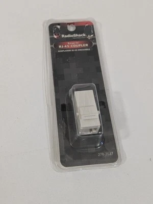 Radio Shack Snap In Ethernet Coupler Off White Connects Cable to Cable 278-2037 - Image 1 of 2