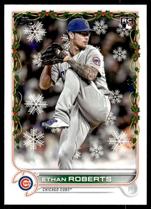 2022 Topps Holiday Ethan Roberts Rookie Chicago Cubs #HW92 - Picture 1 of 2