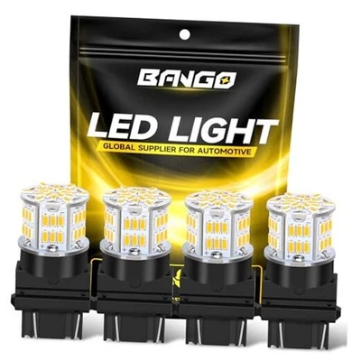  Bombilla LED Ámbar Señal de Giro Luz, 3156 3057 4157 Super 3157 Amarillo Ámbar Foto 1 de 4