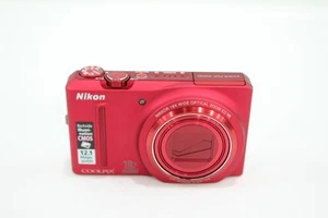 Nikon Coolpix S9100 Digital Compact Camera Working w/ Nikkor 18x Wide Zoom Lens - Picture 1 of 6