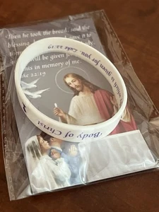 Body of Christ True Bread of Life Bracelet Silicone - NEW - Picture 1 of 7