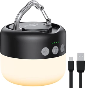 LED Camping Lantern Rechargeable 1000LM 300H Emergency Hanging Black - Picture 1 of 11