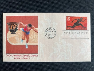 3863 雅典夏季奥运会 FDC Fleetwood 2004 年 6 月 9 日 费城宾夕法尼亚州 — 第 1/2 张图片