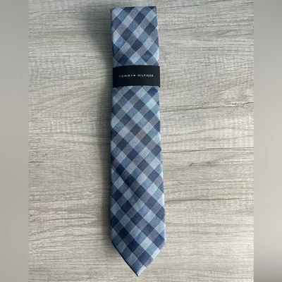 Corbata azul a cuadros Tommy Hilfiger para hombre Foto 1 de 4