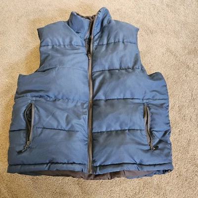 Outdoor Life Men's Blue Full Zip Puffer Vest Size Large - Image 1 of 3