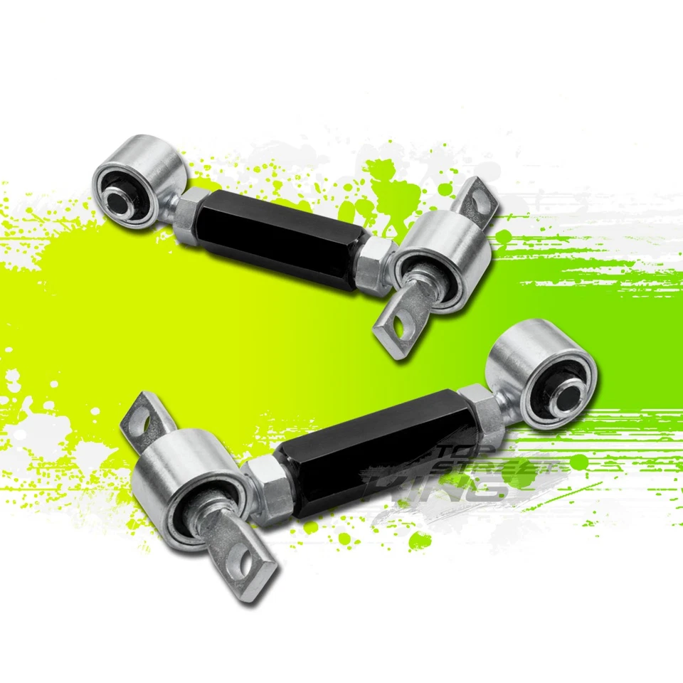 ADJUSTABLE REAR CAMBER SUSPENSION ARM/KIT FOR 88-00 CIVIC INTEGRA DEL SOL BLACK - Image 1 of 1