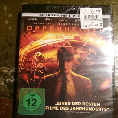 Oppenheimer/3 Disc/4K Ultra HD + Blu-ray inkl. Bonus Disc/VERSIEGELT/NP=30€/NEU  - Bild 1 von 2