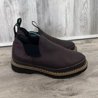 Georgia Giant Romeo Bota de Trabajo Resistente Para Mujer 9.5 Ancho Marrón Cuero Chelsea Foto 1 de 4