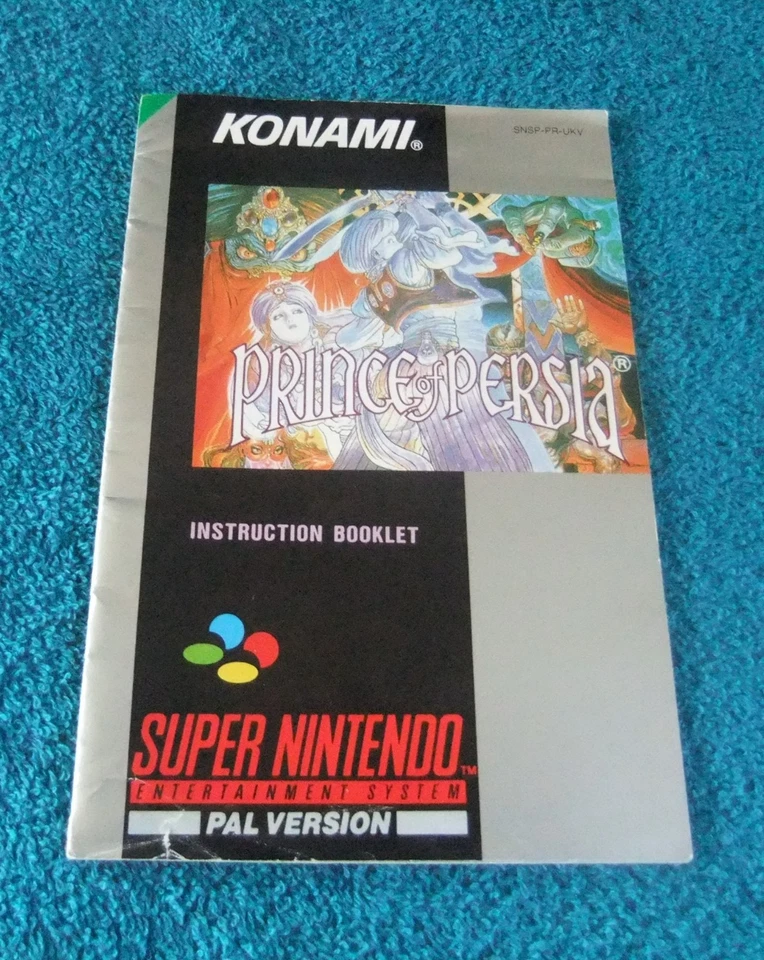 PRINCE OF PERSIA SUPER NINTENDO / SNES INSTRUCTION BOOKLET / MANUAL - Image 1 of 4