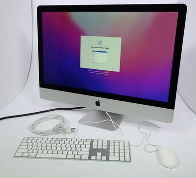 Apple iMac 27-inch Retina 5K i7 Quad Core 1TB HDD 32GB RAM Monterey 2015 M390 - Image 1 of 4