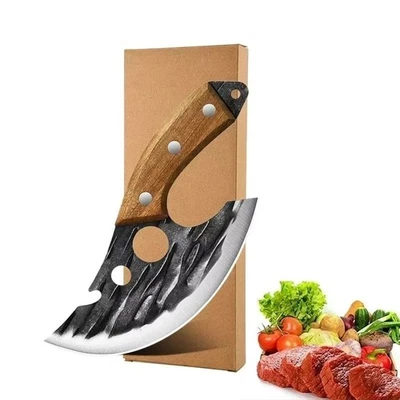 Coltello da Cucina Forgiato a Mano Acciaio Inossidabile Carne Disosso Chef BBQ - Immagine 1 di 4
