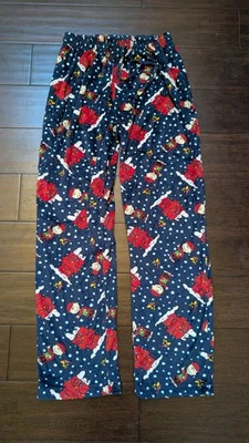 Charlie Brown Navidad Lounge Pantalones Snoopy Pijamas Hombres Unisex Pequeño Nuevo sin Etiquetas Foto 1 de 3