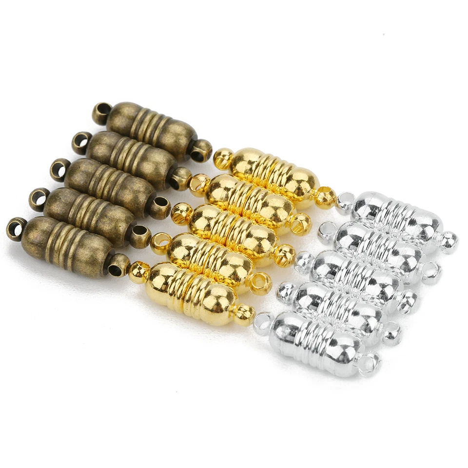 5pcs/lot 18x6mm Copper Strong Magnetic Clasps Necklace Bracelet Jewelry Findings - image 1 of 4