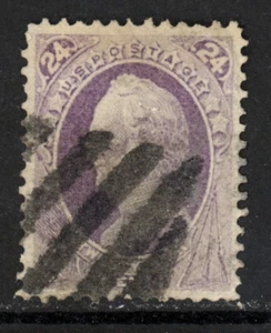 SCOTT 153 1870 24 CENT SCOTT REGULAR ISSUE USED VF CAT $225! - Picture 1 of 2