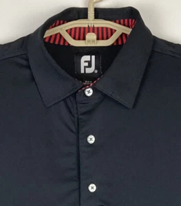 Footjoy FJ Golf Herren Medium Poloshirt Kurzarm Poly Stretch Performance - Bild 1 von 13