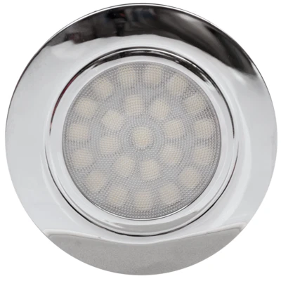 Faretto da incasso cromato led 4W a luce neutra 4200K 220V AC IP44 - Immagine 1 di 4