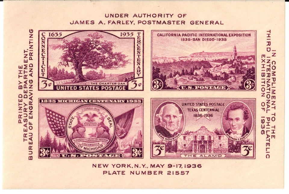 Scott 778b 3¢ California Pacific Exposition MNH Free shipping in USA! - Image 1 of 1