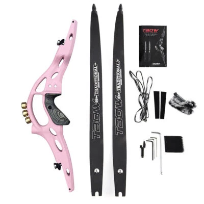 ILF 62" Recurve Bow 19'' Riser Counterweight 30-60lbs Archery American Hunting - Image 1 of 4