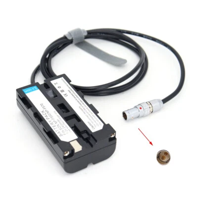 SONY-NP-F970 F550 F570 batería ficticia a cable de alimentación de 2 pines para buque insignia Z CAM E2 Foto 1 de 4