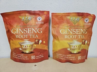 Lote de 160 saquinhos de chá Prince of Peace 100% americano Wisconsin raiz de ginseng SACO ABERTO - Imagem 1 de 3